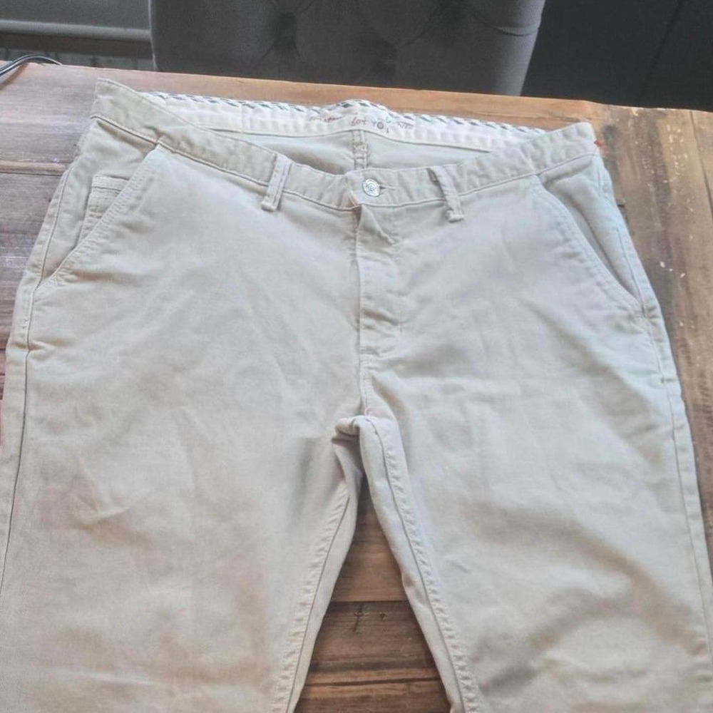 Vans Off The Wall Mens Chino Pants Tan Khaki Customade VN-0QFQ61K Size 36x32